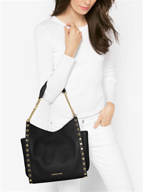 michael kors newbury leather tote bag|MICHAEL Michael Kors Newbury Medium Chain Tote .